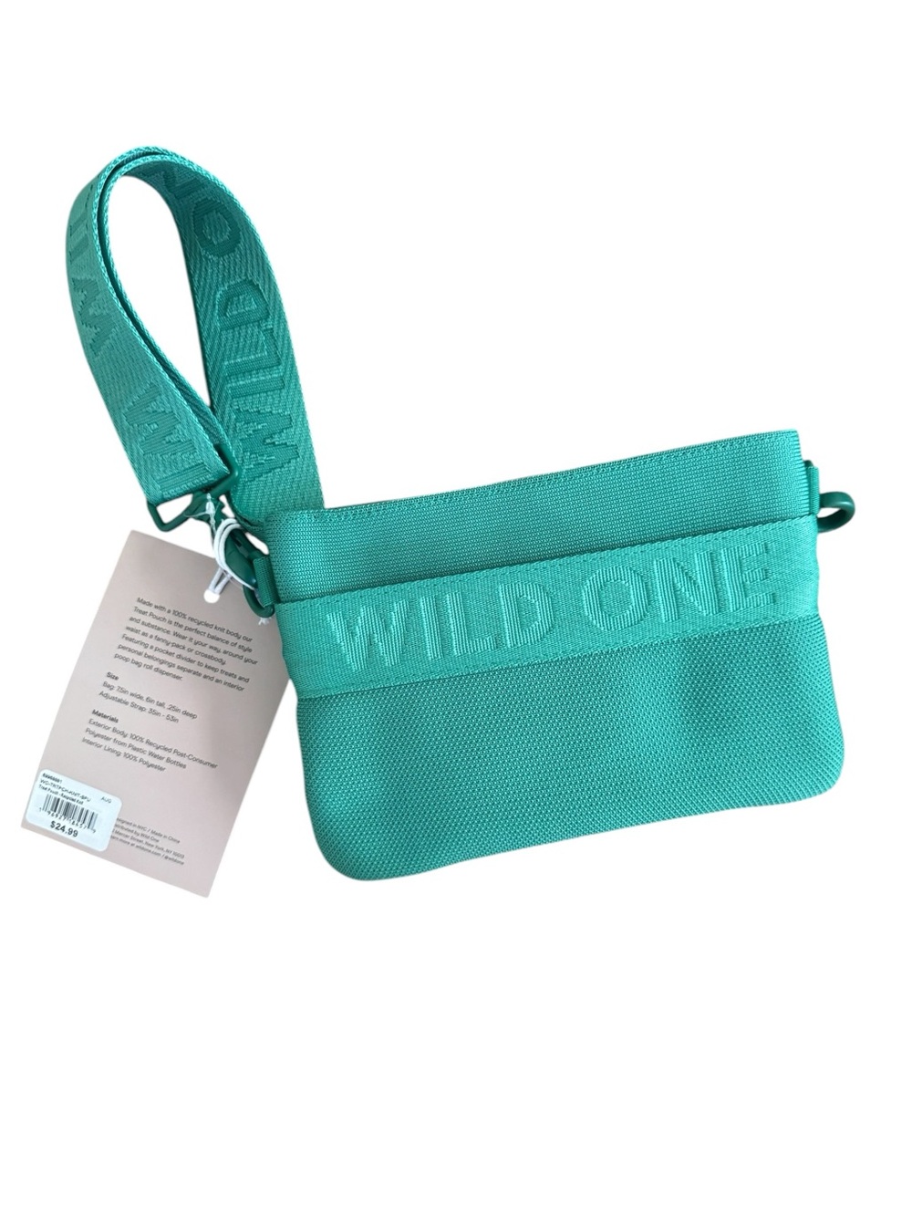 Wild One Teal Crossbody Dog Bag